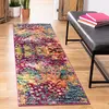 Image de Safavieh Tapis Boho pour Salon, Salle à Manger, Chambre à Coucher - Monaco Collection, Tapis à Poil Court, Rose et Multi, 67 x 300 cm