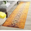 Image de SAFAVIEH Tapis Boho pour Salon, Salle à Manger, Chambre à Coucher - Monaco Collection, Tapis à Poil Court, Orange et Multi, 80 x 180 cm