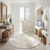 Image de SAFAVIEH Adirondack Tapis Rond 122 cm Rond, Ivoire & Argent