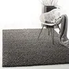 Image de Safavieh Tapis Shag pour Salon, Salle à Manger, Chambre à Coucher - Athens Shag Collection, Tapis à Poil Long, Gris foncé, 122 X 183 cm