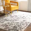 Image de Safavieh Tapis Contemporain pour Salon, Salle à Manger, Chambre à Coucher - Adirondack Collection, Tapis à Poil Court, Ivoire et Violet, 91 X 152 cm