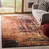 Image de SAFAVIEH Tapis Boho Pour Salon, Salle à manger, Chambre à coucher - Monaco Collection, Tapis à poil court, Multi, 155 X 231 cm