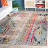 Image de SAFAVIEH Tapis Boho Pour Salon, Salle à manger, Chambre à coucher - Monaco Collection, Tapis à poil court, Multi, 155 X 231 cm