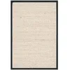 Image de SAFAVIEH Tapis en Fibres Naturelles Salon, Salle à Manger, Chambre à Coucher - Natural Fiber Collection, Tapis à Poil Court, Naturel et Noir, 76 X 122 cm