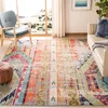 Image de SAFAVIEH Tapis Boho Pour Salon, Salle à manger, Chambre à coucher - Monaco Collection, Tapis à poil court, Multi, 201 X 201 cm