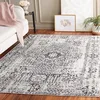Image de Safavieh Tapis Traditionnel pour Salon, Salle à Manger, Chambre à Coucher - Evoke Collection, Tapis à Poil Court, Ivoire et Noir, 155 X 229 cm