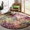 Image de SAFAVIEH Tapis Boho pour Salon, Salle à Manger, Chambre à Coucher - Monaco Collection, Tapis à Poil Court, Rose et Multi, 160 x 160 cm