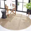 Image de SAFAVIEH Tapis en Fibres Naturelles Salon, Salle à Manger, Chambre à Coucher - Natural Fiber Collection, Tapis à Poil Court, Naturel et Beige, 122 X 122 cm