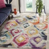 Image de SAFAVIEH Tapis Boho Pour Salon, Salle à manger, Chambre à coucher - Monaco Collection, Tapis à poil court, Multi, 122 X 170 cm