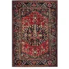 Image de SAFAVIEH Tapis Traditionnel pour Salon, Salle à Manger, Chambre à Coucher - Persian Collection, Tapis à Poil Court, Rouge et Multi, 91 X 91 cm