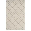 Image de Safavieh Tapis Shag pour Salon, Salle à Manger, Chambre à Coucher - Arizona Shag Collection, Tapis à Poil Court, Ivoire et Beige, 91 X 152 cm