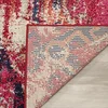 Image de SAFAVIEH Tapis Boho pour Salon, Salle à Manger, Chambre à Coucher - Monaco Collection, Tapis à Poil Court, Magenta et Multi, 122 X 170 cm