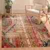 Image de SAFAVIEH Tapis Boho pour Salon, Salle à Manger, Chambre à Coucher - Monaco Collection, Tapis à Poil Court, Gris Clair et Multi, 91 X 152 cm