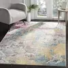Image de SAFAVIEH Tapis de Sol Vieilli pour Salon, Salle à manger, Chambre à coucher - Mystique Collection, Tapis à poil court, Multi, 122 X 183 cm