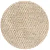 Image de Safavieh Tapis en Fibres Naturelles Salon, Salle à Manger, Chambre à Coucher - Natural Fiber Collection, Tapis à Poil Court, Naturel et Beige, 91 X 91 cm