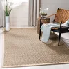 Image de Safavieh Tapis en Fibres Naturelles Salon, Salle à Manger, Chambre à Coucher - Natural Fiber Collection, Tapis à Poil Court, Naturel et Beige, 91 x 91 cm