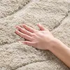 Image de SAFAVIEH Tapis Shag pour Salon, Salle à Manger, Chambre à Coucher - Florida Shag Collection, Tapis à Poil Long, Crème, 91 X 91 cm