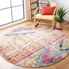 Image de SAFAVIEH Tapis Boho pour Salon, Salle à Manger, Chambre à Coucher - Monaco Collection, Tapis à Poil Court, Multi, 122 X 122 cm