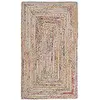 Image de Safavieh Tapis Boho pour Salon, Salle à Manger, Chambre à Coucher - Cape Cod Collection, Tapis à Poil Court, Multi, 61 X 91 cm