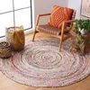 Image de Safavieh Tapis Boho pour Salon, Salle à Manger, Chambre à Coucher - Cape Cod Collection, Tapis à Poil Court, Multi, 122 X 122 cm