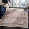 Image de SAFAVIEH Tapis Traditionnel Pour Salon, Salle à manger, Chambre à coucher - Illusion Collection, Tapis à poil court, Violet et Multi, 152 X 244 cm