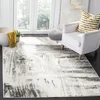 Image de Safavieh Tapis Moderne pour Salon, Salle à Manger, Chambre à Coucher - Adirondack Collection, Tapis à Poil Court, Ivoire et Gris, 91 X 152 cm