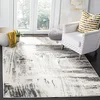 Image de SAFAVIEH Tapis Moderne Pour Salon, Salle à manger, Chambre à coucher - Adirondack Collection, Tapis à poil court, Ivoire et Gris, 155 X 229 cm