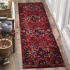 Image de SAFAVIEH Tapis Traditionnel pour Salon, Salle à Manger, Chambre à Coucher - Persian Collection, Tapis à Poil Court, Rouge et Multi, 76 X 183 cm