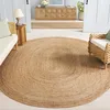 Image de Safavieh Tapis Contemporain pour Salon, Salle à Manger, Chambre à Coucher - Cape Cod Collection, Tapis à Poil Court, Beige, 91 X 91 cm