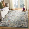 Image de SAFAVIEH Tapis Boho pour Salon, Salle à Manger, Chambre à Coucher - Monaco Collection, Tapis à Poil Court, Bleu et Gris Clair, 122 X 170 cm