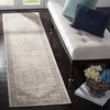 Image de Safavieh Tapis Traditionnel pour Salon, Salle à Manger, Chambre à Coucher - Brentwood Collection, Tapis à Poil Court, Crème et Gris, 61 X 244 cm