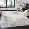 Image de Safavieh Tapis Abstrait pour Salon, Salle à Manger, Chambre à Coucher - Invista Collection, Tapis à Poil Court, Crème et Gris, 122 X 183 cm