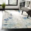 Image de Safavieh Tapis Abstrait pour Salon, Salle à Manger, Chambre à Coucher - Jasper Collection, Tapis à Poil Court, Gris et Or, 122 X 183 cm