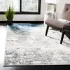 Image de Safavieh Tapis Abstrait pour Salon, Salle à Manger, Chambre à Coucher - Jasper Collection, Tapis à Poil Court, Gris et Bleu, 122 X 183 cm