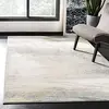 Image de Safavieh Tapis Abstrait pour Salon, Salle à Manger, Chambre à Coucher - Jasper Collection, Tapis à Poil Court, Gris et Or, 122 X 183 cm