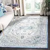 Image de Safavieh Tapis Traditionnel pour Salon, Salle à Manger, Chambre à Coucher - Brentwood Collection, Tapis à Poil Court, Gris Clair et Bleu, 122 X 183 cm