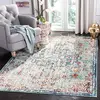 Image de Safavieh Tapis Boho pour Salon, Salle à Manger, Chambre à Coucher - Madison Collection, Tapis à Poil Court, Bleu Marine et Bleu Clair, 122 X 183 cm
