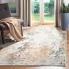 Image de SAFAVIEH Tapis Moderne pour Salon, Salle à Manger, Chambre à Coucher - Madison Collection, Tapis à Poil Court, Gris et Beige, 160 X 229 cm