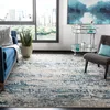 Image de Safavieh Tapis Contemporain pour Salon, Salle à Manger, Chambre à Coucher - Madison Collection, Tapis à Poil Court, Gris et Bleu, 240 x 300 cm