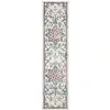 Image de SAFAVIEH Tapis Boho pour Salon, Salle à Manger, Chambre à Coucher - Madison Collection, Tapis à Poil Court, Crème et Bleu, 76 X 244 cm