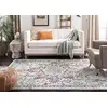 Image de Safavieh Tapis Boho pour Salon, Salle à Manger, Chambre à Coucher - Madison Collection, Tapis à Poil Court, Crème et Bleu, 122 X 183 cm