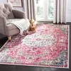 Image de SAFAVIEH Tapis Boho pour Salon, Salle à Manger, Chambre à Coucher - Madison Collection, Tapis à Poil Court, Fuchsia et Sarcelle, 122 X 183 cm