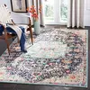 Image de Safavieh Tapis Boho pour Salon, Salle à Manger, Chambre à Coucher - Madison Collection, Tapis à Poil Court, Noir et Sarcelle, 160 X 229 cm