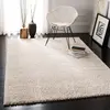 Image de Safavieh Tapis Shag pour Salon, Salle à Manger, Chambre à Coucher - August Shag Collection, Tapis à Poil Court, Beige, 160 X 229 cm