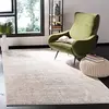 Image de SAFAVIEH Tapis Contemporain pour Salon, Salle à Manger, Chambre à Coucher - Adirondack Collection, Tapis à Poil Court, Beige et Ardoise, 122 X 183 cm
