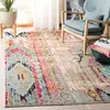 Image de Safavieh Tapis Boho pour Salon, Salle à Manger, Chambre à Coucher - Madison Collection, Tapis à Poil Court, Bleu et Orange, 183 X 274 cm
