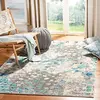 Image de SAFAVIEH Tapis Boho pour Salon, Salle à Manger, Chambre à Coucher - Madison Collection, Tapis à Poil Court, Gris et Bleu, 160 X 229 cm