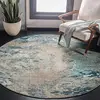 Image de SAFAVIEH Tapis Boho pour Salon, Salle à Manger, Chambre à Coucher - Madison Collection, Tapis à Poil Court, Bleu et Gris, 160 x 160 cm