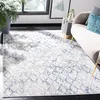 Image de Safavieh Tapis de Sol Vieilli pour Salon, Salle à Manger, Chambre à Coucher - Amelia Collection, Tapis à Poil Court, Gris Clair et Bleu, 160 X 229 cm