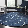 Image de Safavieh Tapis Contemporain pour Salon, Salle à Manger, Chambre à Coucher - Reflection Collection, Tapis à Poil Court, Crème et Ivoire, 90 x 90 cm